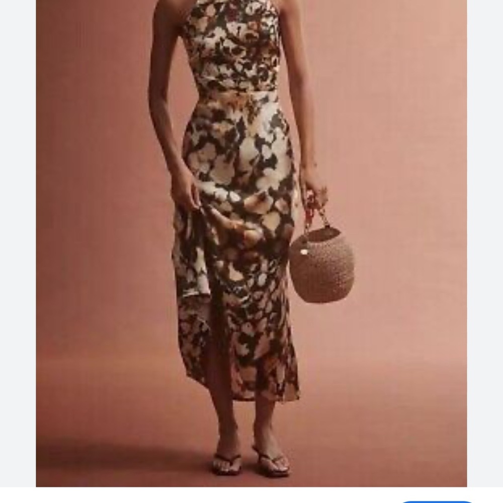 NWT Anthropologie Conditions Apply Maxi Slip Dress
